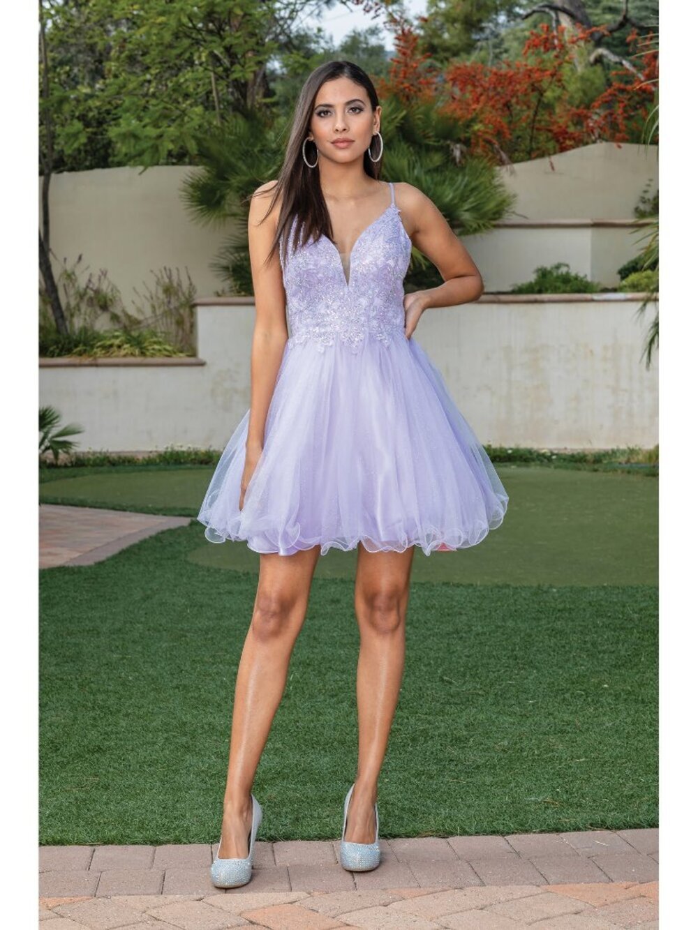 NEW LILAC Evening Gown Floor Length Formal Elegant Stunning 3314